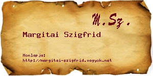 Margitai Szigfrid névjegykártya